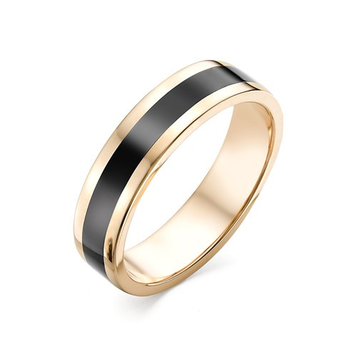 Купить кольцо из красного золота с эмалью арт. 003177 по цене 19275 руб. в LoveDiamonds