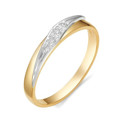 Купить кольцо из красного золота с бриллиантами арт. 002161 по цене 14738 руб. в LoveDiamonds