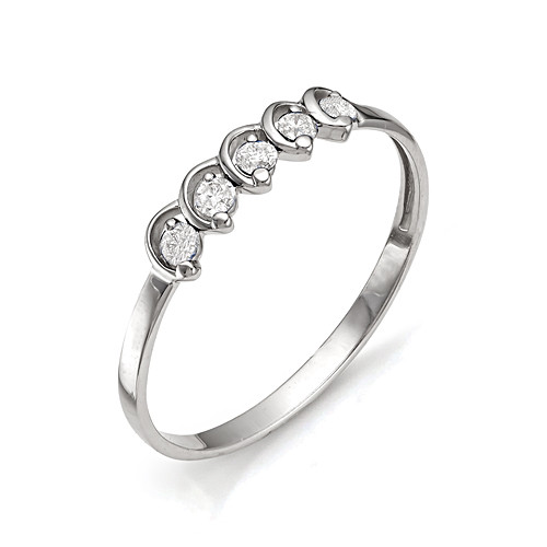 Купить кольцо из белого золота с бриллиантами арт. 000553 по цене 27530 руб. в LoveDiamonds