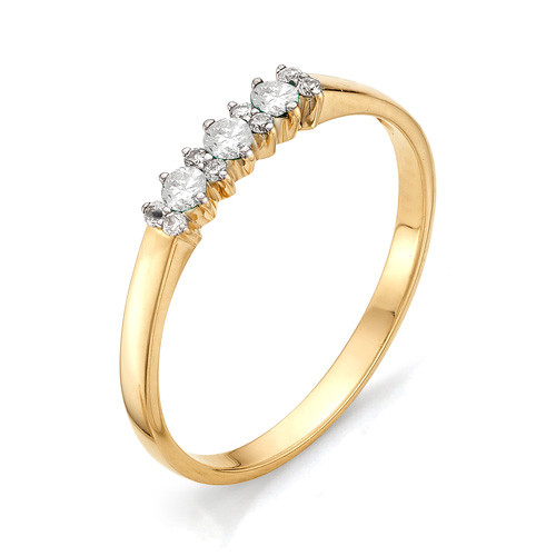 Купить кольцо из красного золота с бриллиантами арт. 000565 по цене 23100 руб. в LoveDiamonds