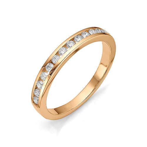 Купить кольцо из красного золота с бриллиантами арт. 000613 по цене 48870 руб. в LoveDiamonds