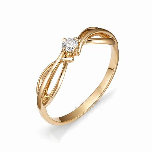 Купить кольцо из красного золота с бриллиантами арт. 000873 по цене 27300 руб. в LoveDiamonds