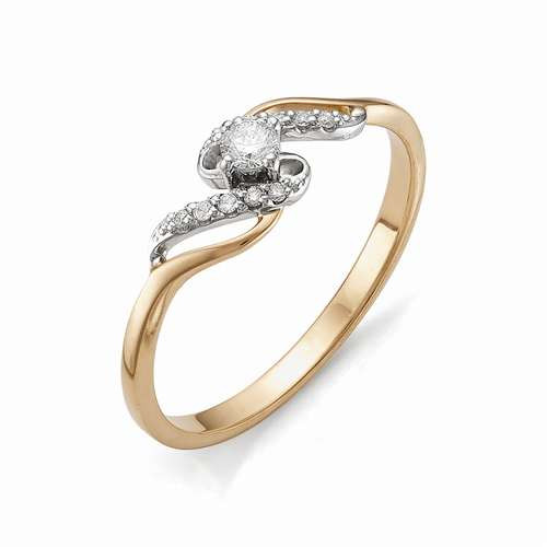 Купить кольцо из комбинированного золота с бриллиантами арт. 000878 по цене 0 руб. в LoveDiamonds