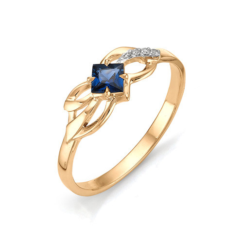 Купить кольцо из красного золота с сапфирами арт. 001065 по цене 0 руб. в LoveDiamonds