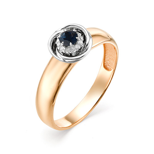 Купить кольцо из красного золота с сапфирами арт. 001228 по цене 19159 руб. в LoveDiamonds