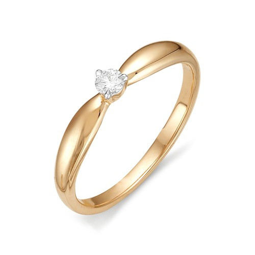Купить кольцо из красного золота с бриллиантами арт. 001296 по цене 12744 руб. в LoveDiamonds