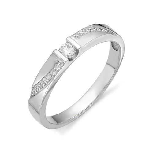 Купить кольцо из белого золота с бриллиантами арт. 001397 по цене 24338 руб. в LoveDiamonds