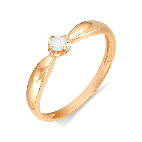 Купить кольцо из красного золота с бриллиантами арт. 001462 по цене 14182 руб. в LoveDiamonds