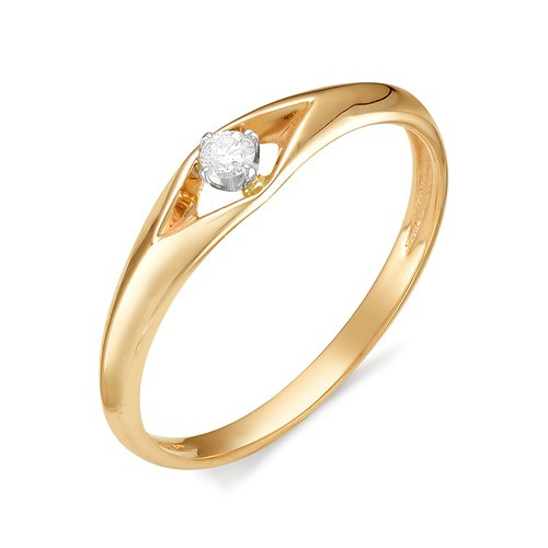 Купить кольцо из красного золота с бриллиантами арт. 001965 по цене 14470 руб. в LoveDiamonds