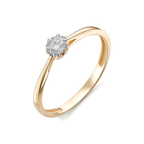 Купить кольцо из красного золота с бриллиантами арт. 002985 по цене 31132 руб. в LoveDiamonds