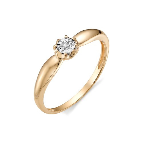 Купить кольцо из комбинированного золота с бриллиантами арт. 002963 по цене 10550 руб. в LoveDiamonds