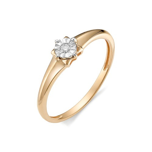 Купить кольцо из комбинированного золота с бриллиантами арт. 002959 по цене 12710 руб. в LoveDiamonds