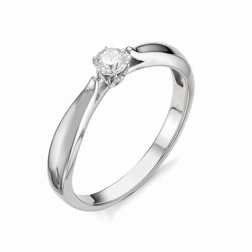 Купить кольцо из белого золота с бриллиантами арт. 001548 по цене 28157 руб. в LoveDiamonds