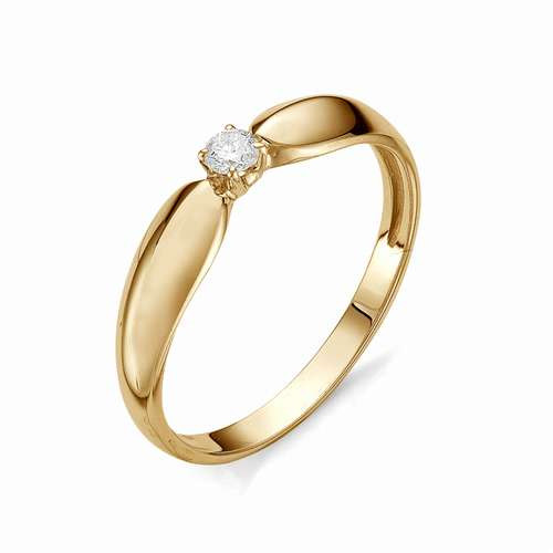 Купить кольцо из красного золота с бриллиантами арт. 001550 по цене 14307 руб. в LoveDiamonds