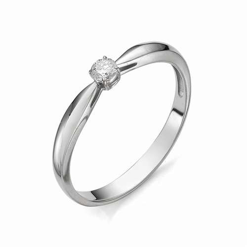 Купить кольцо из белого золота с бриллиантами арт. 001565 по цене 13438 руб. в LoveDiamonds