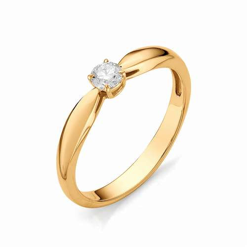 Купить кольцо из красного золота с бриллиантами арт. 001570 по цене 28732 руб. в LoveDiamonds