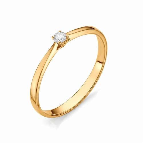 Купить кольцо из красного золота с бриллиантами арт. 001573 по цене 11369 руб. в LoveDiamonds