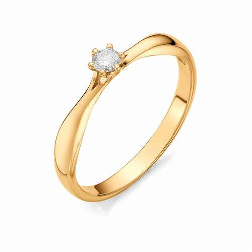 Купить кольцо из красного золота с бриллиантами арт. 001585 по цене 13869 руб. в LoveDiamonds