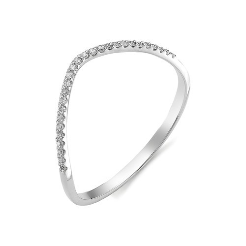 Купить кольцо из белого золота с бриллиантами арт. 002861 по цене 11830 руб. в LoveDiamonds