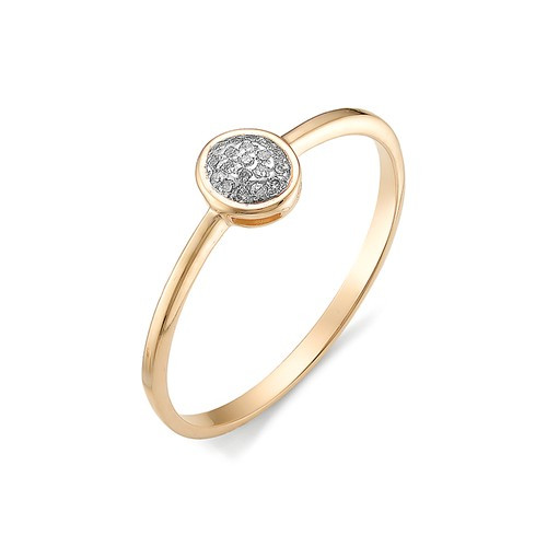 Купить кольцо из красного золота с бриллиантами арт. 002837 по цене 16450 руб. в LoveDiamonds