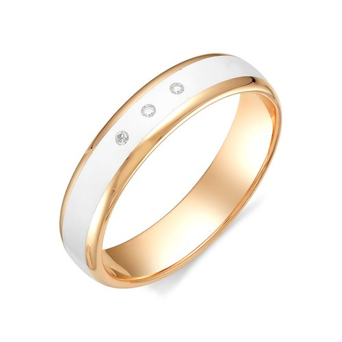 Купить кольцо из красного золота с эмалью арт. 002824 по цене 15030 руб. в LoveDiamonds