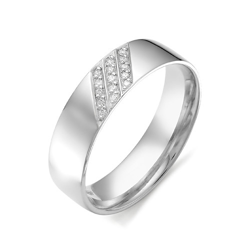 Купить кольцо из белого золота с бриллиантами арт. 002814 по цене 23168 руб. в LoveDiamonds