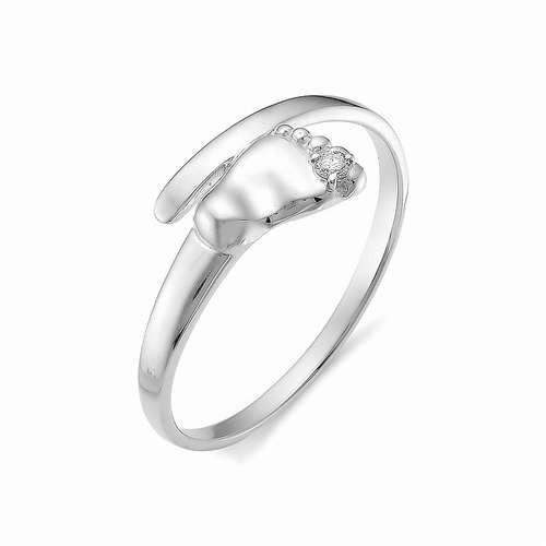 Купить кольцо из белого золота с бриллиантами арт. 002795 по цене 13120 руб. в LoveDiamonds