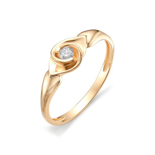 Купить кольцо из красного золота с бриллиантами арт. 002791 по цене 22300 руб. в LoveDiamonds