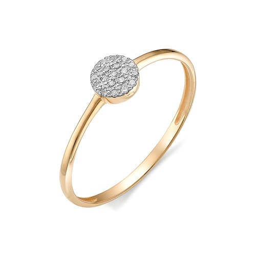 Купить кольцо из красного золота с бриллиантами арт. 002779 по цене 9360 руб. в LoveDiamonds