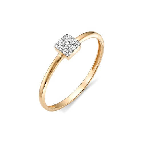 Купить кольцо из красного золота с бриллиантами арт. 002776 по цене 10110 руб. в LoveDiamonds
