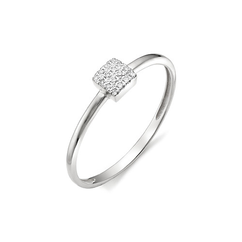 Купить кольцо из белого золота с бриллиантами арт. 002777 по цене 9980 руб. в LoveDiamonds
