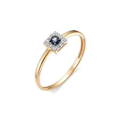 Купить кольцо из красного золота с сапфирами арт. 002755 по цене 8003 руб. в LoveDiamonds