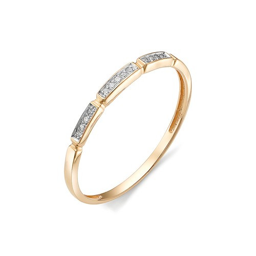 Купить кольцо из красного золота с бриллиантами арт. 002748 по цене 7500 руб. в LoveDiamonds