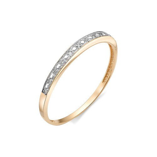 Купить кольцо из красного золота с бриллиантами арт. 002747 по цене 8430 руб. в LoveDiamonds