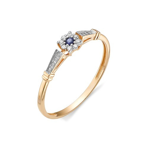 Купить кольцо из красного золота с сапфирами арт. 002744 по цене 8840 руб. в LoveDiamonds