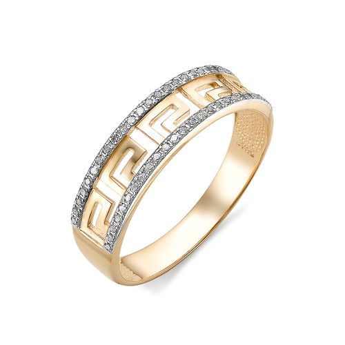 Купить кольцо из красного золота с бриллиантами арт. 002713 по цене 24440 руб. в LoveDiamonds