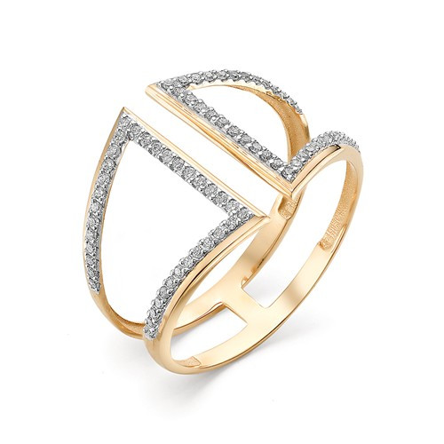 Купить кольцо из красного золота с бриллиантами арт. 002666 по цене 28370 руб. в LoveDiamonds