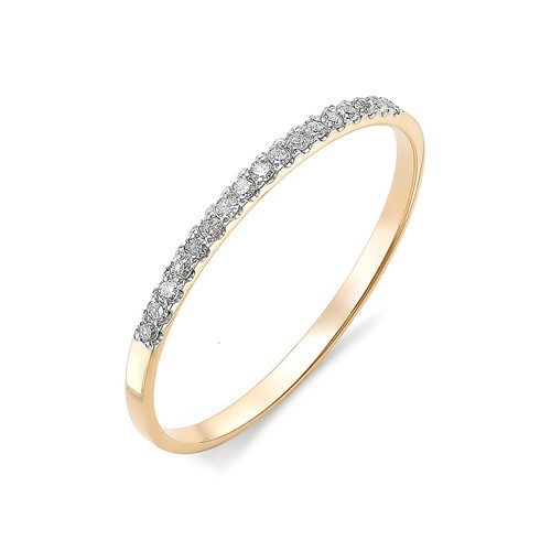 Купить кольцо из красного золота с бриллиантами арт. 002661 по цене 10880 руб. в LoveDiamonds