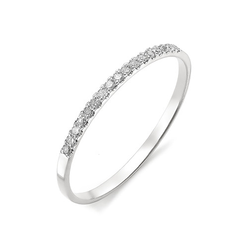 Купить кольцо из белого золота с бриллиантами арт. 002662 по цене 9940 руб. в LoveDiamonds