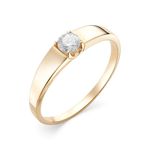 Купить кольцо из красного золота с бриллиантами арт. 002620 по цене 44944 руб. в LoveDiamonds