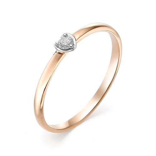 Купить кольцо из белого золота с бриллиантами арт. 002596 по цене 9938 руб. в LoveDiamonds