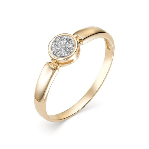 Купить кольцо из белого золота с бриллиантами арт. 002593 по цене 12713 руб. в LoveDiamonds