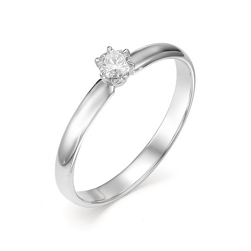 Купить кольцо из белого золота с бриллиантами арт. 002587 по цене 26163 руб. в LoveDiamonds