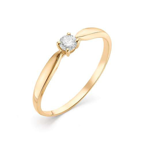 Купить кольцо из красного золота с бриллиантами арт. 002577 по цене 16357 руб. в LoveDiamonds