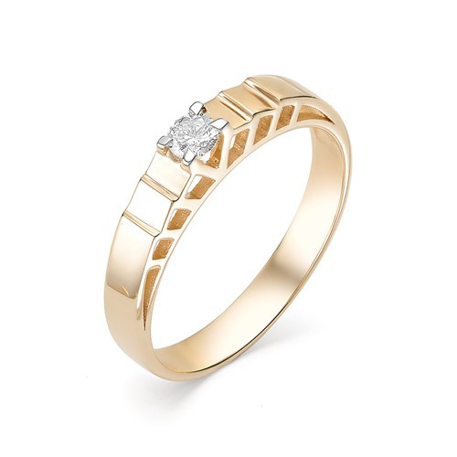 Купить кольцо из красного золота с бриллиантами арт. 002568 по цене 22244 руб. в LoveDiamonds