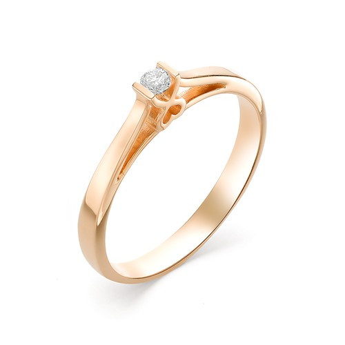 Купить кольцо из красного золота с бриллиантами арт. 002566 по цене 13544 руб. в LoveDiamonds