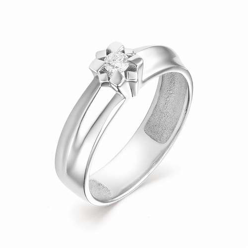 Купить кольцо из белого золота с бриллиантами арт. 002547 по цене 23944 руб. в LoveDiamonds
