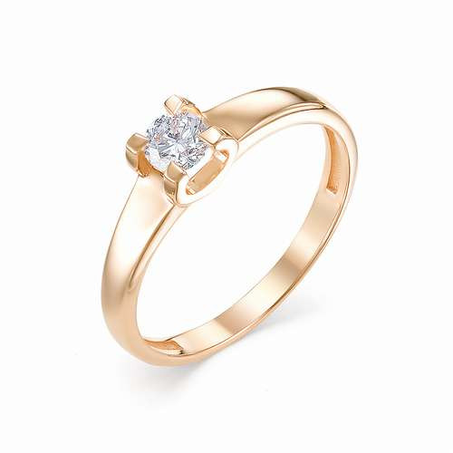 Купить кольцо из красного золота с бриллиантами арт. 002516 по цене 53663 руб. в LoveDiamonds