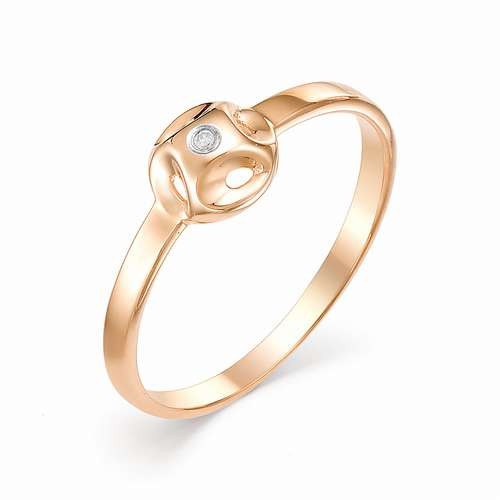 Купить кольцо из красного золота с бриллиантами арт. 002479 по цене 11800 руб. в LoveDiamonds