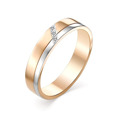 Купить кольцо из красного золота с бриллиантами арт. 002467 по цене 17760 руб. в LoveDiamonds